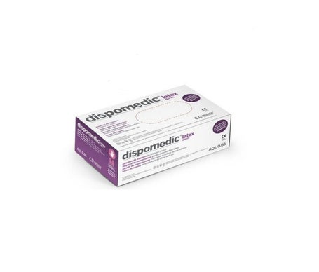 Dispomedic Guantes de Examen Látex Sin Polvo Talla M 1ud