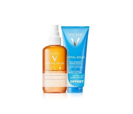 Vichy Capital Soleil Agua Solar Luminosidad SPF30 200ml + Aftersun 100ml