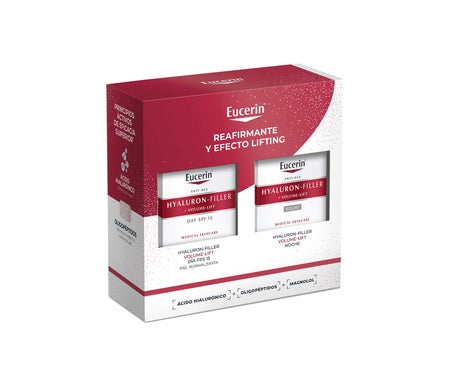 Eucerin Pack antiedad Hyaluron-Filler + Volume-Lift Crema de Día FPS 15 50ml + Crema de Noche 50ml