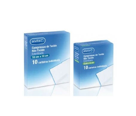 Alvita Compressas Esterelizadas Não Tecido 5x5cm 10 Unidades