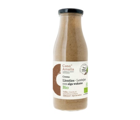 Casa Amella Crema Lentejas con Alga Wakame Eco 490ml