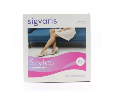 Sigvaris Styles Transparent Collant 2 Bleu Nuit TSN 1ud