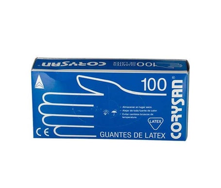Corysan guantes látex talla grande 100uds