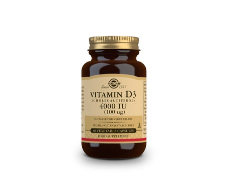 Solgar Vitamina D3 Colecalciferol 4000 UI 100 mcg 60 vcaps