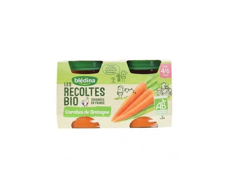 Blédina Organic carrots (2x130g) - Alimentación del bebé