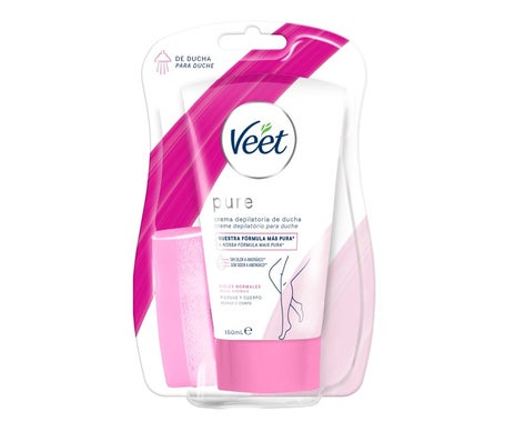 Veet Pure Crema Depilatoria de Ducha Piernas y Cuerpo Piel Normal 150ml