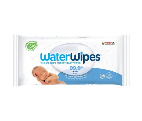 Waterwipes Toallitas orgánicas para bebés 60uts