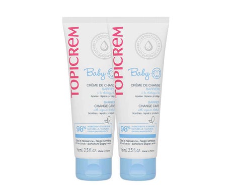 Topicrem Baby Crema Cambio Pañal Acción Barrera Pack 2x75ml
