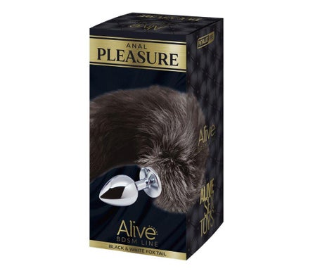 Alive Anal Pleasure Plug Metal Cola de Zorro Talla M 1ud