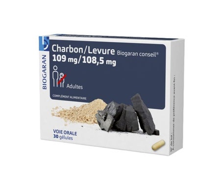 Biogaran Charbon Levure 30caps