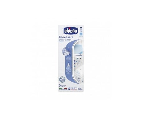 Chicco Biberon Wb Pp Azul 150 Silicona Flujo Normal