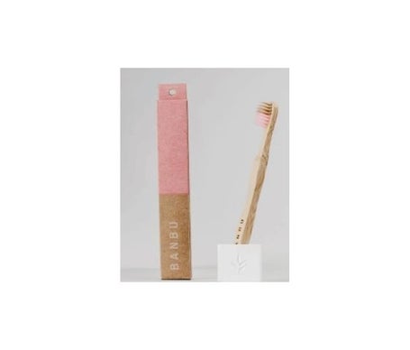 Banbu Bamboo toothbrush junior pink - Higiene bucal