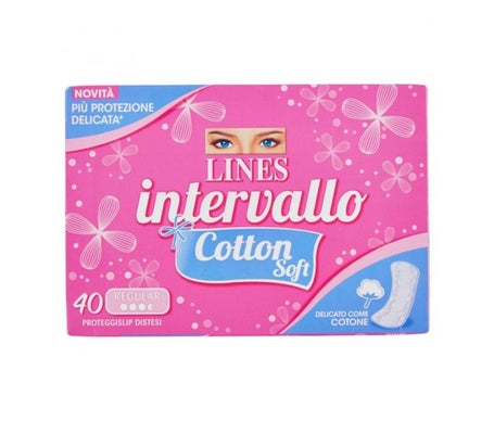 Lines Intervallo Cotton Soft Salvaslip Regular 40uds