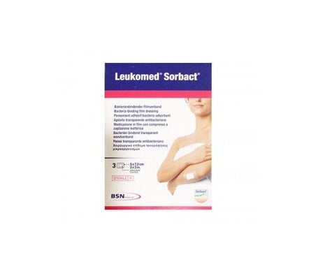 Leukomed Sorbact Apósito 5x7,2cm 3uds