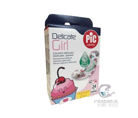 Pic Solution Delicate Antibac Kids Girl 19X72Mm 24 Ud