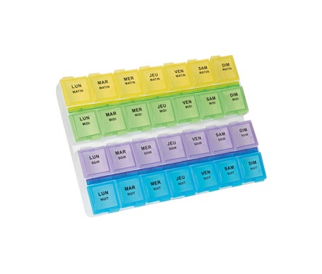 Plic Pastillero Semanal Bandeja TXL Organizador 28 Comp 1 ud