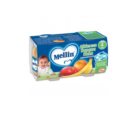 Mellin Baby Food Apricot Apple and Banana (2X100g) - Alimentación del bebé
