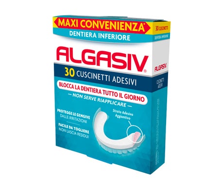 Algasiv Adhesivo Prótesis Dental Inferior 30uds