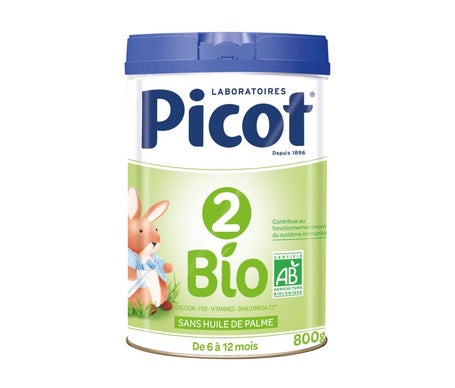 Leche infantil orgánica Picot 2 Edad 800g