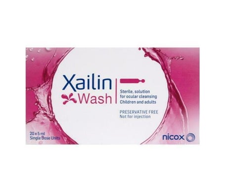 Nicox Xailin Wash Solución Esteril Ocular 20uds