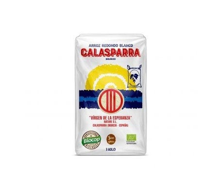 Calasparra Arroz Blanco Redondo Bio Envase Plástico 1kg