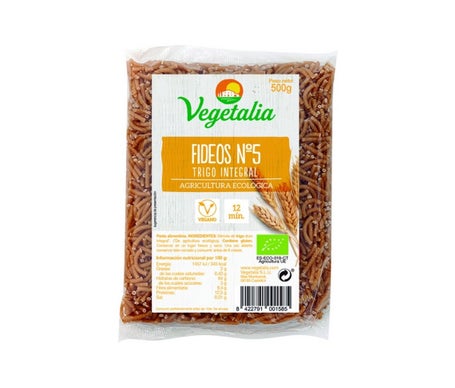 Vegetalia Fideos Trigo Integral Nº5 500g