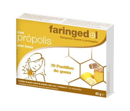 Faringedol miel limón 20 pastillas de goma