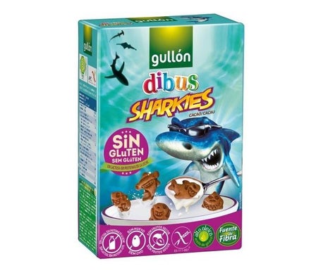 Gullón Galletas Dibus Sharkies Cacao Sin Gluten Bio 250g