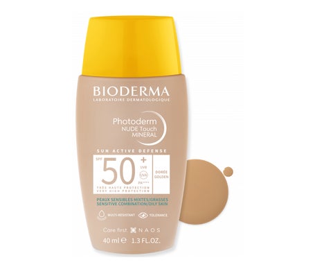 Bioderma Photoderm NUDE Touch Mineral SPF50+ Dorado 40ml