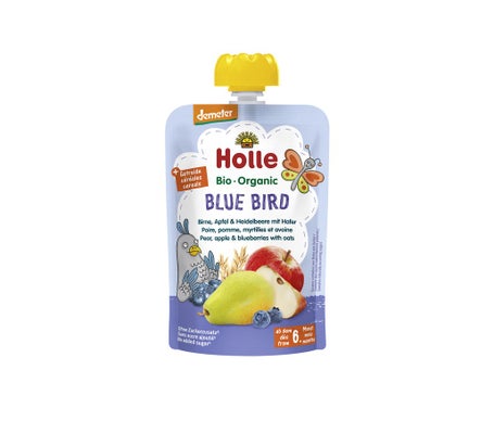 Comprar en oferta Holle Demeter Blue Bird - Pouchy Pear, Apple & Blueberry with Oats (100g)