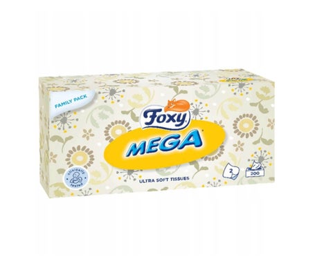 Foxy Mega Pañuelo Facial 200uds