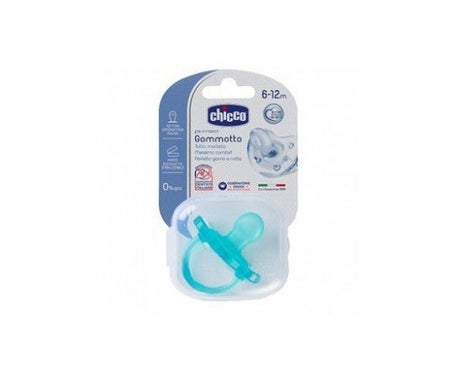 Chicco Soother Physio Silicon 6-12m Water Green