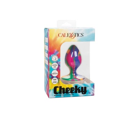 CalExotics Cheeky Medium Tiedye Anal Plug 1ud