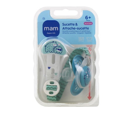 Mam Kit Chupete & Clip Chupete Silicona +6M