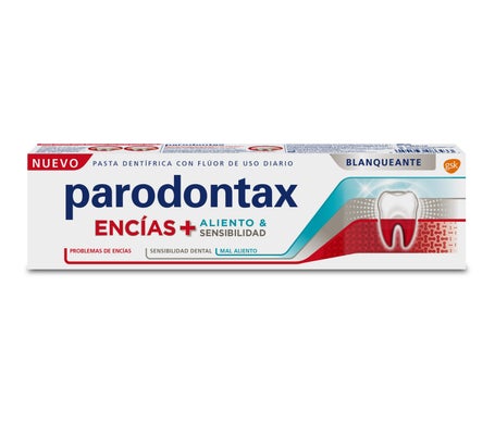 Parodontax Encías + Aliento & Sensibilidad Blanqueante 75ml