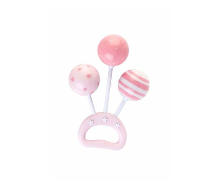 Saro Mi Primer Sonajero Bolas Rosas 1ud