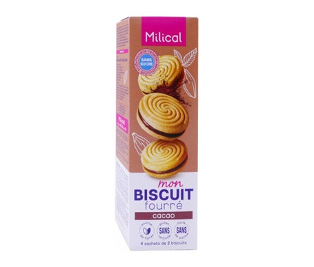 Milical Galletas Rellenas de Chocolate 4x2uds