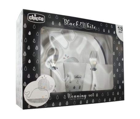 Chicco Set de Comida Vajilla Ballenas +18m