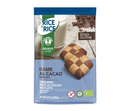 Probios Rice & Rice Organic Rice & Cocoa Biscuits Bio 250 g | Natural Doctor