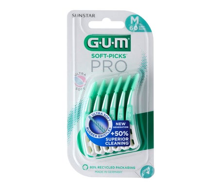 GUM Soft-Picks Pro Medium 60uds