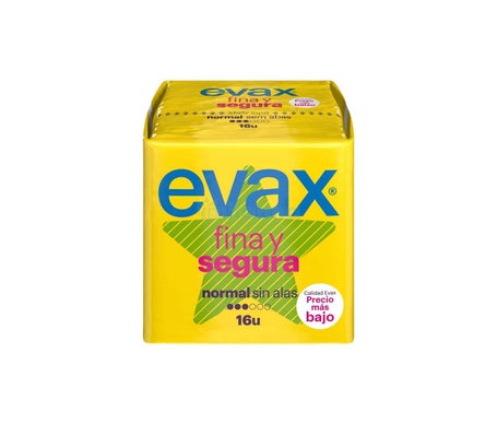 Evax Compresas Fina y Segura Normal 16uds