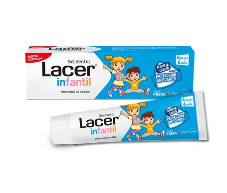 Lacer Infantil Gel Dental Fresa 75ml