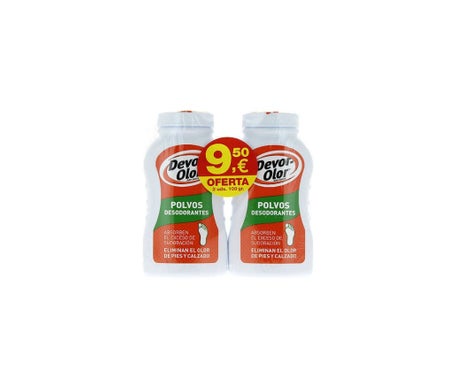 Devor Olor Desodorante Pies Polvos 2x100gr