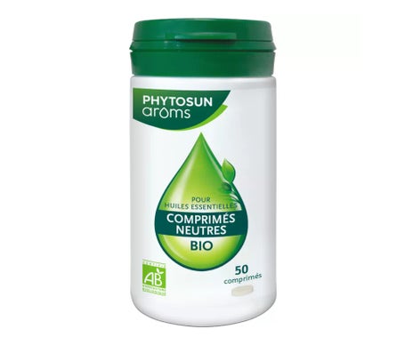 Phytosun Aroms Comprimidos Neutros BIO para Aceites Esenciales 50comp
