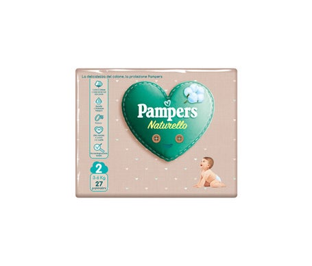 Pampers Naturello Size 2 (3-6 kg) - Pañales