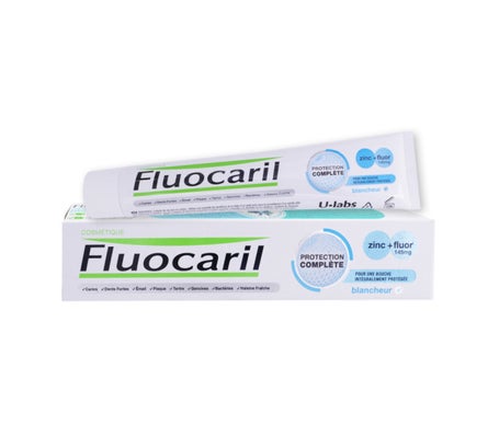 Fluocaril Protección Completa Zinc + Fluor Blanqueante 75ml