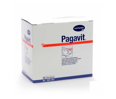 Pagavit Bastoncillos de Algodón con Glicerina y Limón 3x25uds