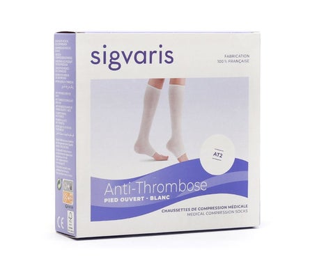 Sigvaris AT2 Calcetin PO Blancos C3 1 Par