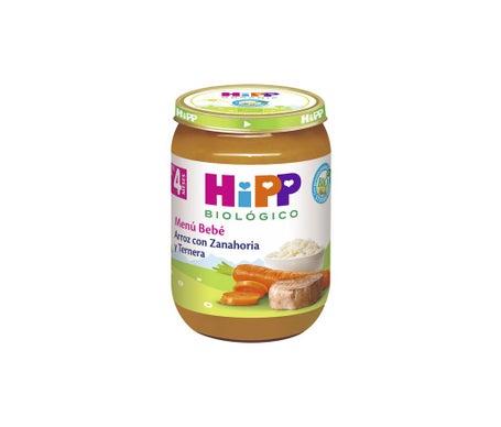 Hipp Tarrito de Arroz con Zanahoria y Ternera Bio +4M 190g