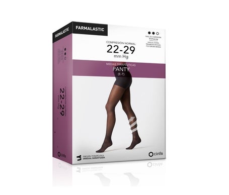Farmalastic panty-media hasta la cintura (E-T) comp. normal T-reina plus capuchino
